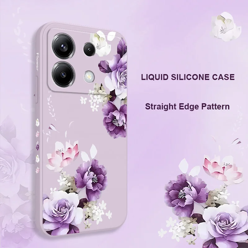 Elegant Peony Silicone Phone Case - Stylish and Durable Cover