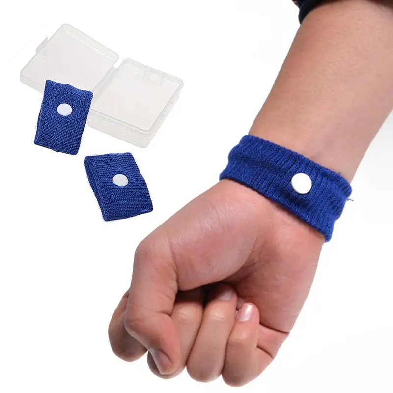 Wrist Band Anti Nausea Wrist Support Sports Safety Anti-motion Sickness Seasick Bracelet 2Pcs
