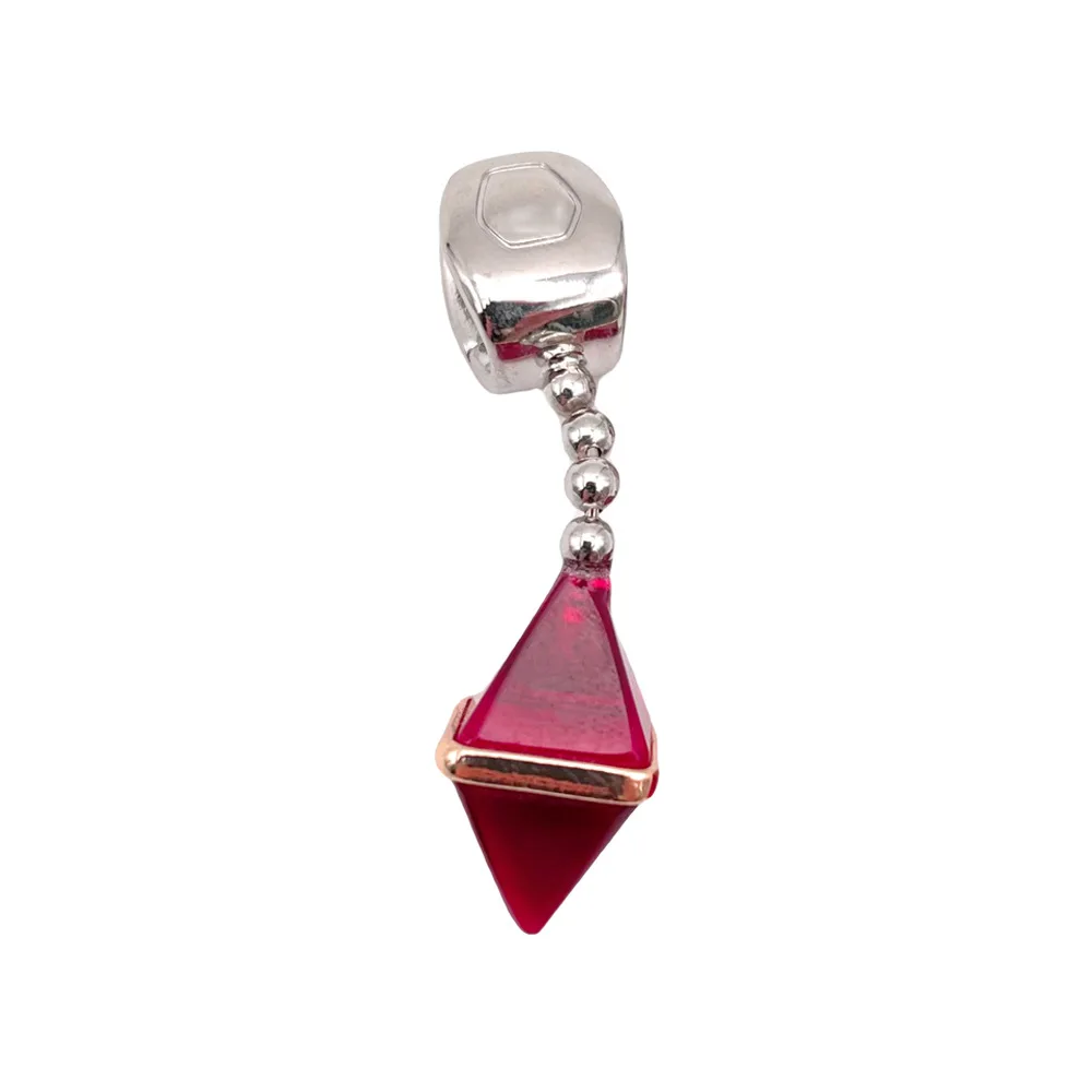 Anime HUNTER×HUNTER Kurapika Ear Clip No Piercing Eardrop Red Zircon Pendant Unisex Gothic Earrings Cosplay Accessories Prop 5