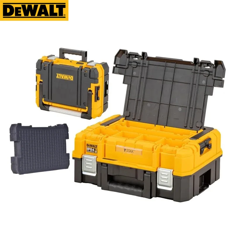 Buy Dewalt TSTAK II Flat Top Toolbox Black/Yellow