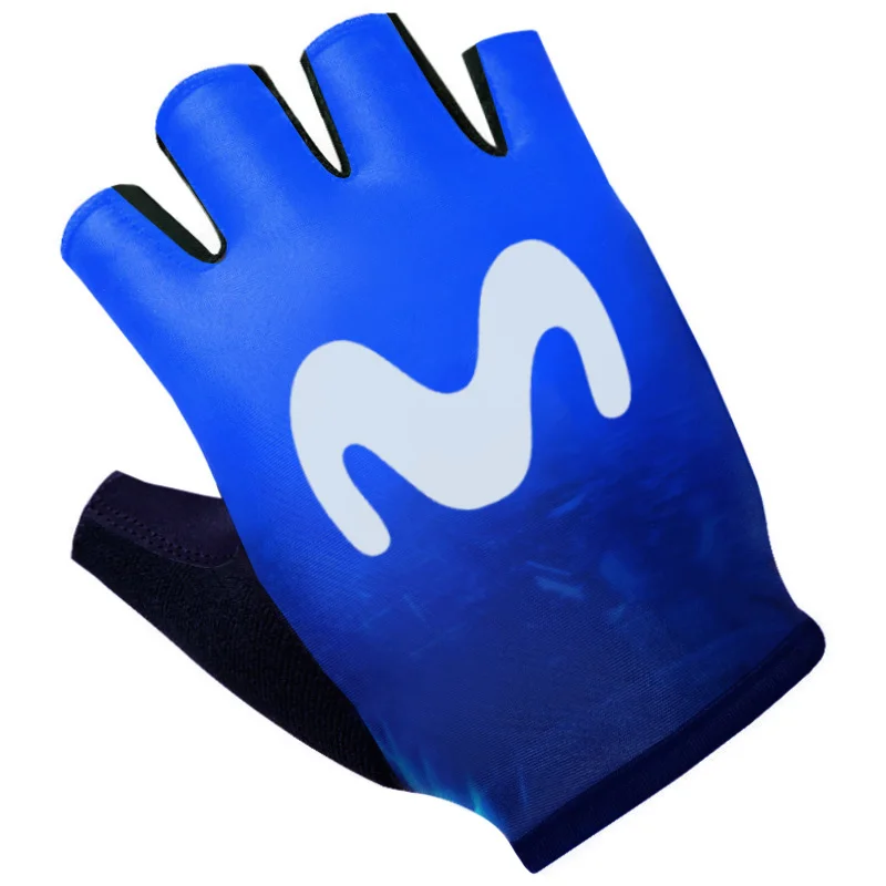 Blue Sports Cycling Half Finger Gloves for Men and Women - Versatile for Running, Fitness, Gym, and Riding