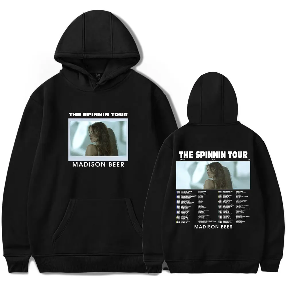 Madison Beer Hoodies 2024 The Spinnin Tour Merch Print Winter Unisex