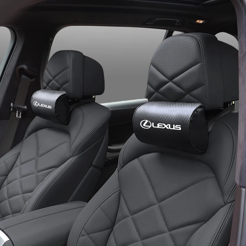 렉서스 카시트 헤드레스트 반원형 헤드 베개, 탄소 섬유, RX330 IS250 Ct200h ES300h RX350 IS300h NX300h 용, 자동차 인테리어