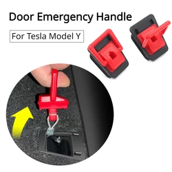 For Tesla Model Y Door Emergency Handle Rear Door Lock Unlock Emergency Puller Button Switch Handle Modification Accessories