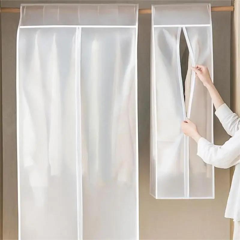 Garment Bags Dust Cover Coat Hanging Clothes Storage Bag Premium Thickened Clothing Organizer Moisture-proof Clothes Cover 4