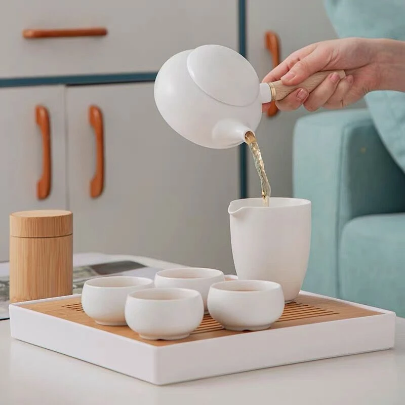 Cup Vintage Chinese Style Complete Tea Pot Set Kitchen Premium Tea