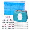 Mini Mahjong Set With Handbag Chinese Traditional Mahjong Board Game Toys Exquisitely Carved Family Leisure Time Strategy Game 1