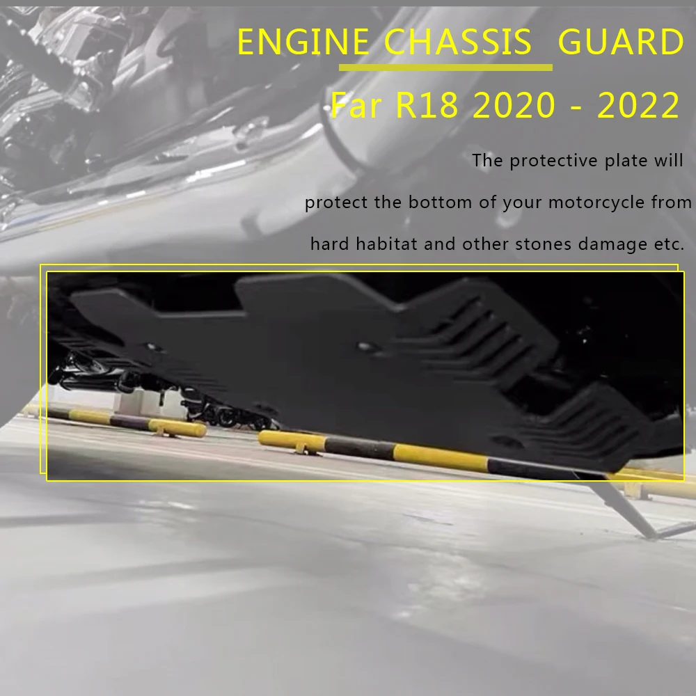 

Новинка 2020 2021 2022 R18 Защитная крышка шасси двигателя, защита от скольжения, аксессуары для мотоциклов черного цвета для BMW R 18 r18