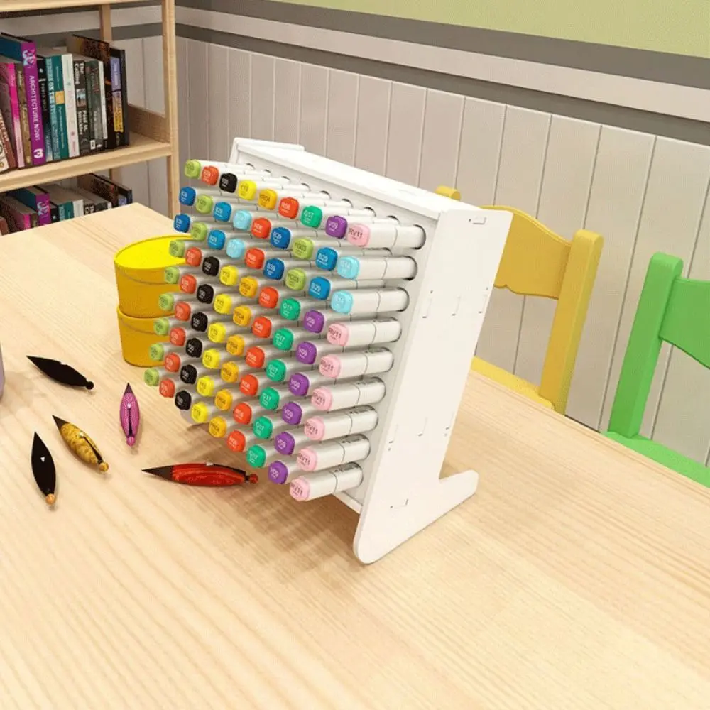 Practical Multifunctional Diagonal Plug-in Pen Holder Desktop Kindergarten Children's Marker Pen Storage Box Container pen holder