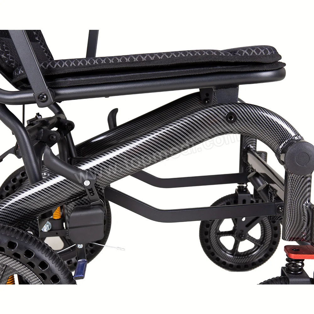 Aluminum Wheelchair Manual Lightweight Folding Type Wheelchair for Travel