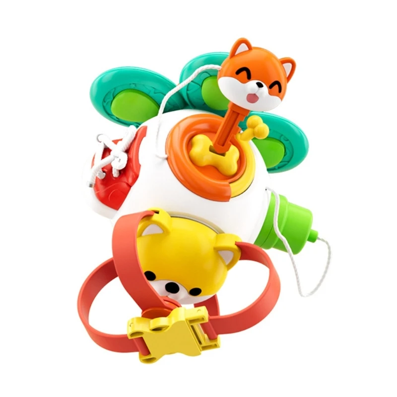 

Kids Fine Motor Skill Learning Toy Suitcase Buckle Lock Buckle Shoelace