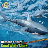 Funny RC Shark Toy Remote Control Animals Robots Bath Tub Pool Electric Toys for Kids Boys Children Cool Stuff Sharks Submarine 1