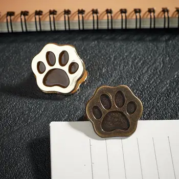 1/4 pz. Fermagli a pinza in metallo a forma di zampa di gatto, fermagli per documenti, clip per appunti, lettere, fogli, fermagli di sicurezza per ufficio e scuola