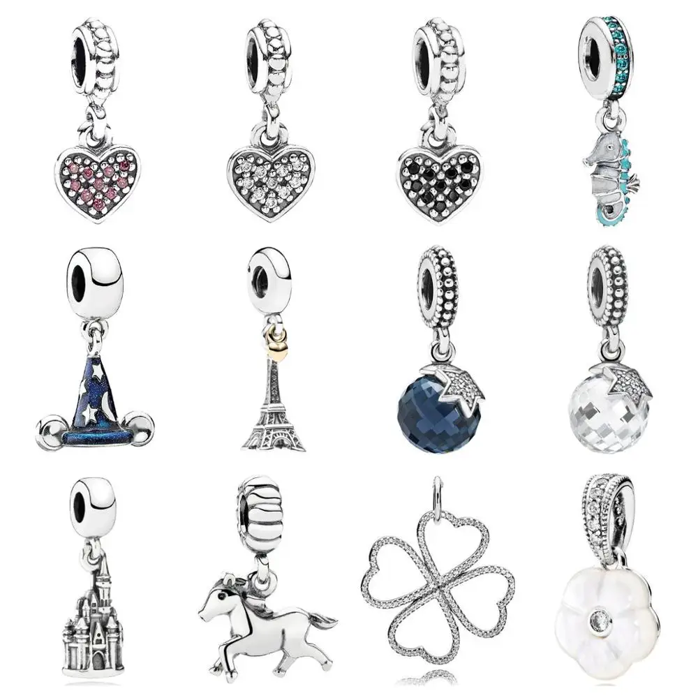 

PDD DZ 6 весенний кулон из стерлингового серебра 925 пробы с DIY браслетом ожерелье ювелирные изделия подарок резьба подходит для женщин