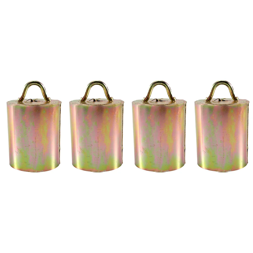 4 Pcs Cow Bell Pendant Galvanized Vintage Mug Distance Loud Alloy Sheep Pendants