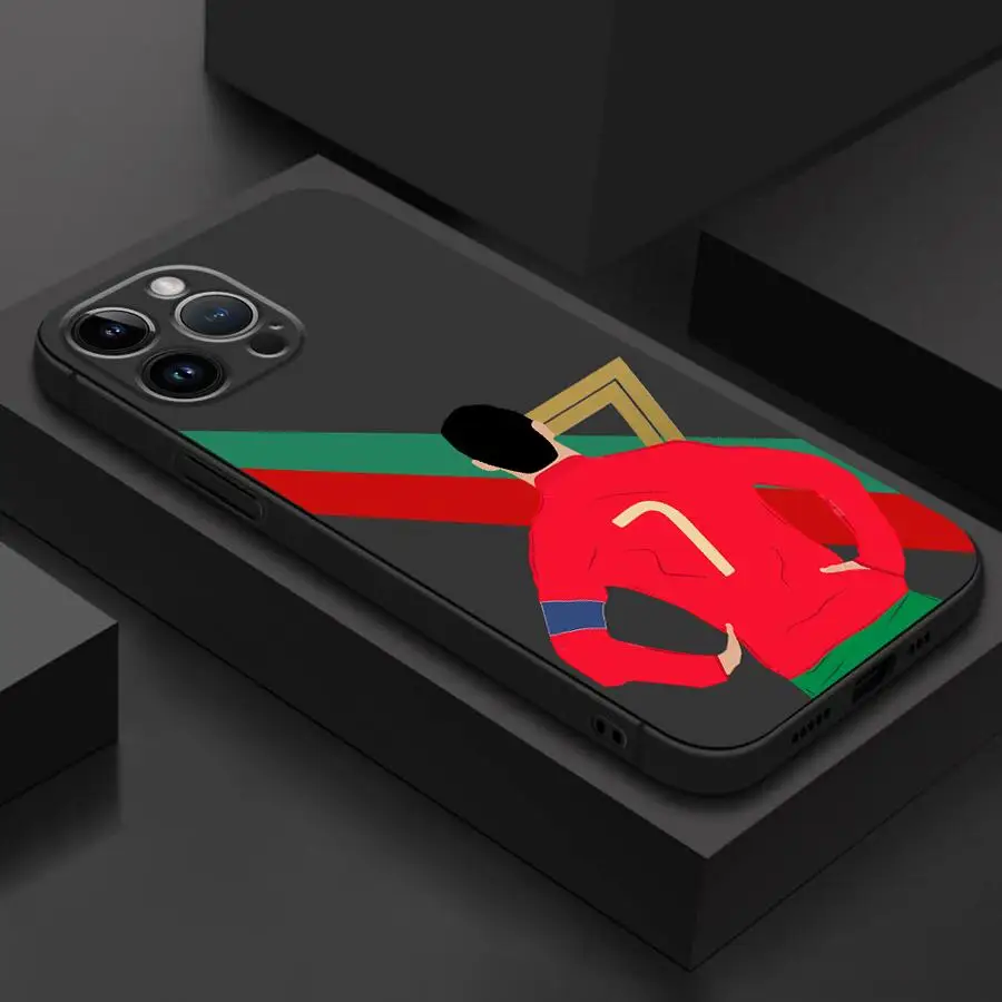 Soft Cover Football Number 7 & 10 Phone Case