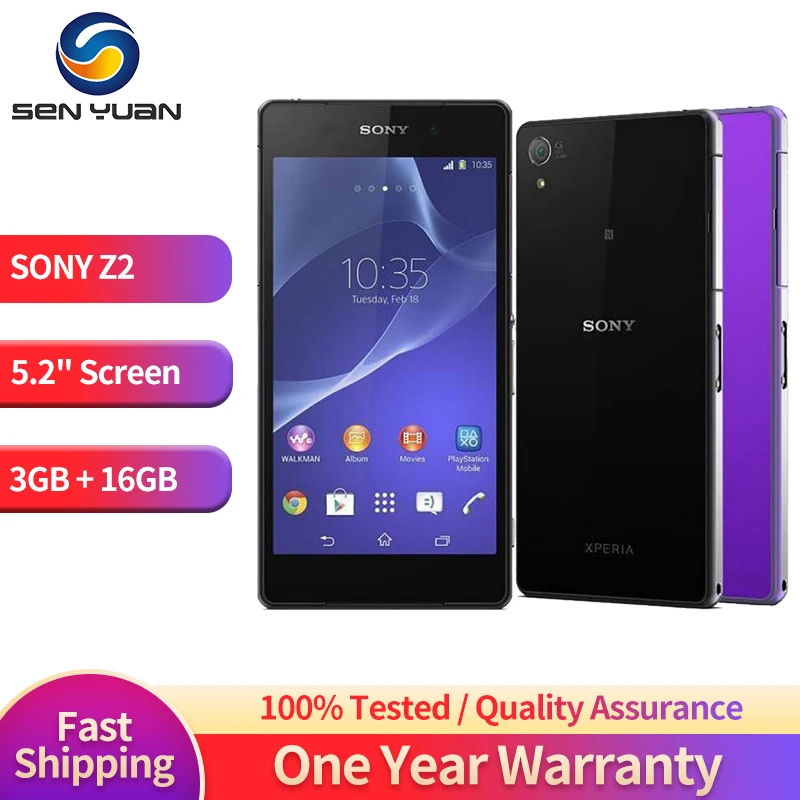 sony-xpaiorz2-d6503再生携帯電話、ロック解除、エリクソン、android、3g、wi-fi、20mp、52