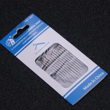 36/12Pcs Blind Sewing Stainless Steel Needles 6