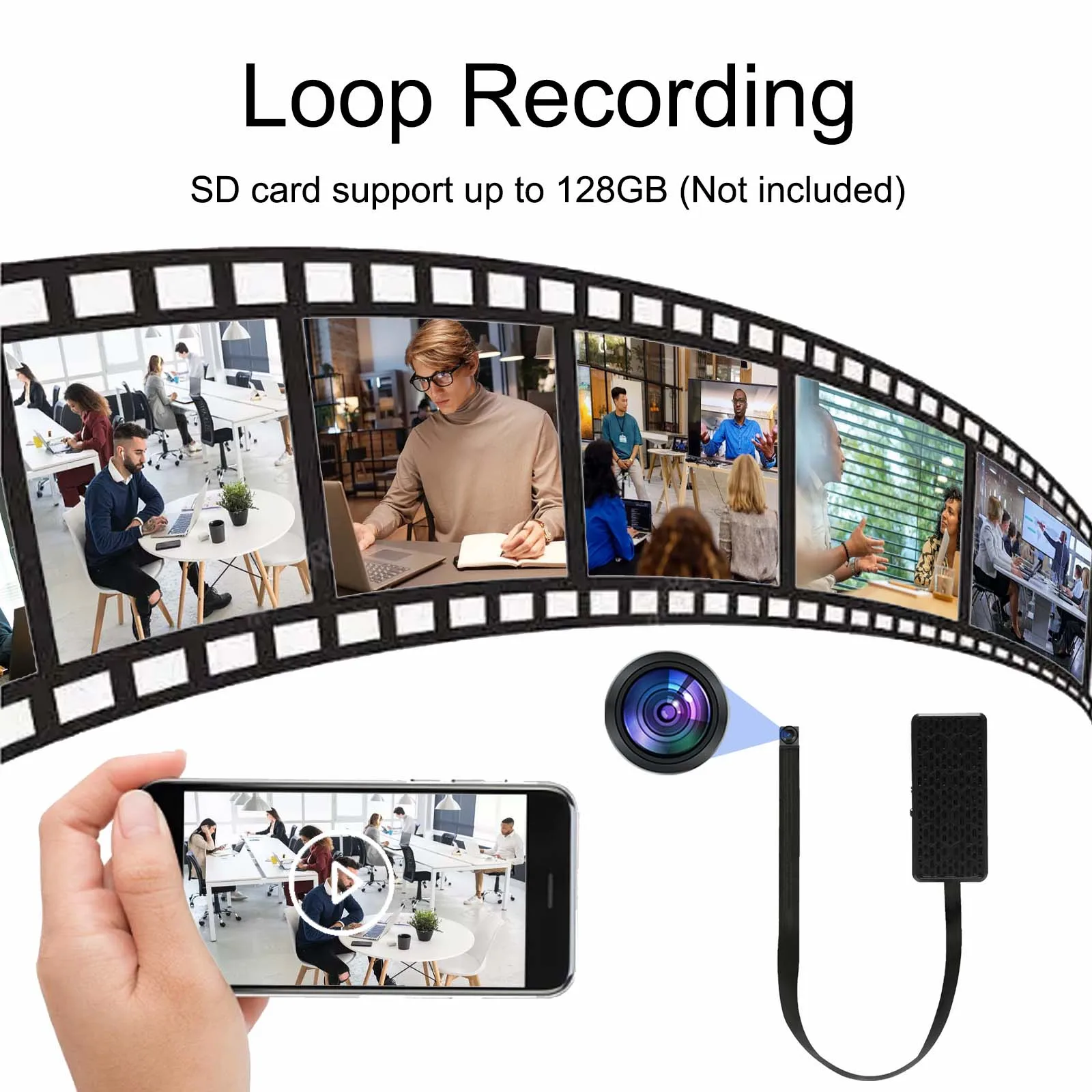DIY WiFi Mini Camera with Remote Viewing, Motion Detection, Recording, SD Card Storage 3