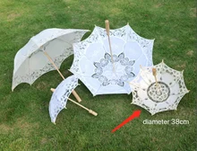  38/60/73CM Cotton Lace Beach Umbrella Wedding Photography Props Umbrella Western Craft Umbrella Sun Umbrella Parasol 