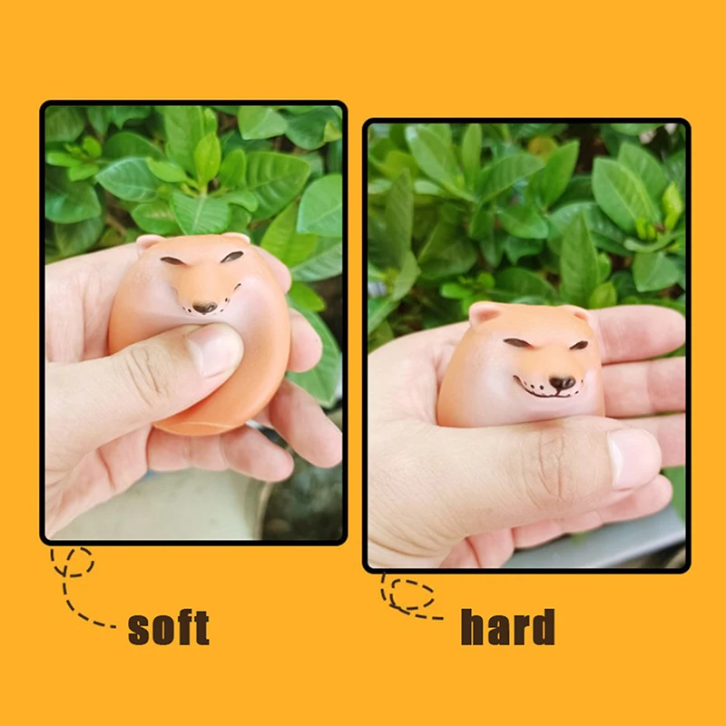 Shiba Inu Realistic Egg Shape PVC Desk Decor Dog & Egg Union Decorations For Home Offices Fun Christmas Gifts ornament crafts miniature ornament desk decor dog statue ornament 1PC