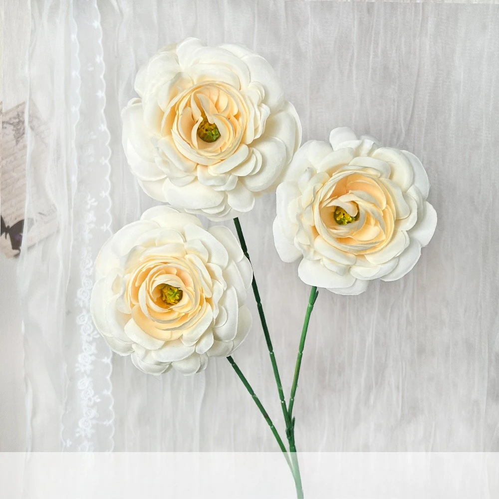 10 Stück Hochzeits-Deko Rosa Lotus-Tau Künstliche Blumen für Auditorium-Dekoration Simulierte 3-Zweig-Lotusblumen Seiden-Kunstblumen – Detail 20