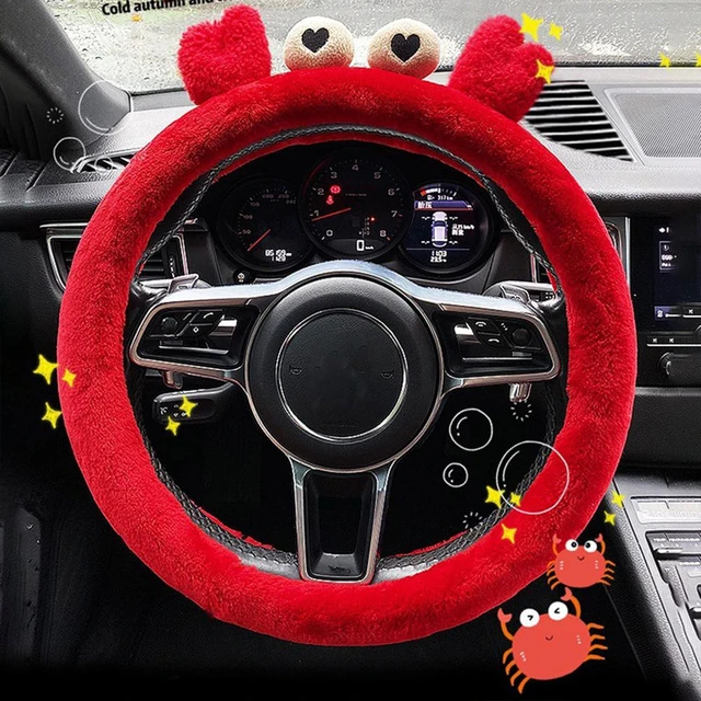 Funda Universal de cuero para volante de coche, cubierta Bonita a la moda  para hombre y mujer, 15 pulgadas - AliExpress