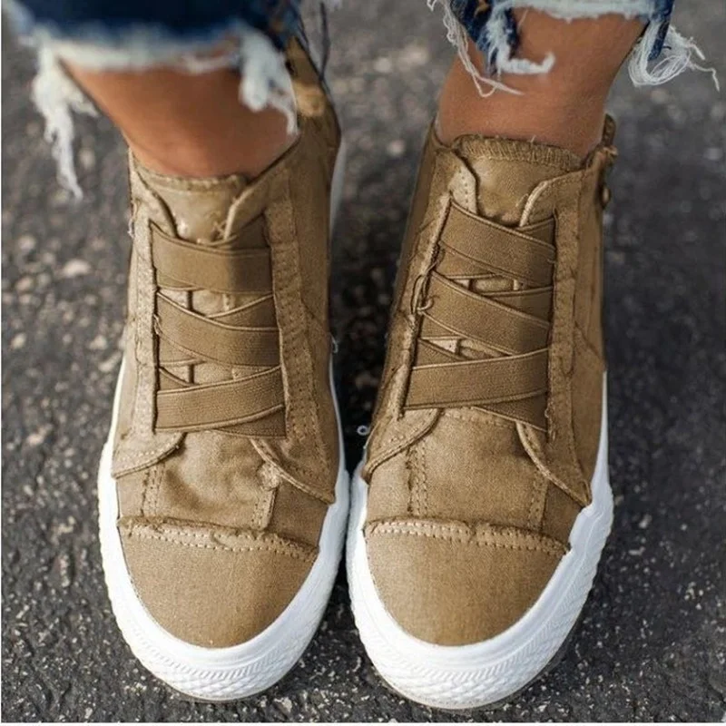 Women Casual Shoes Vulcanized Shoes Fashion Low Top Woman Sneakers Hollow Out Breathable Mesh Low Female Casual Canvas Shoes