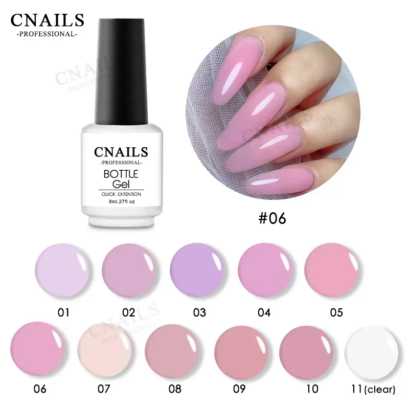 Regular Base Coat Gel Extension Nail Art Rubber UV Gel Soak Off Nail Polish Varnish Semi Permanent Glitter Nude Pink Base Coat