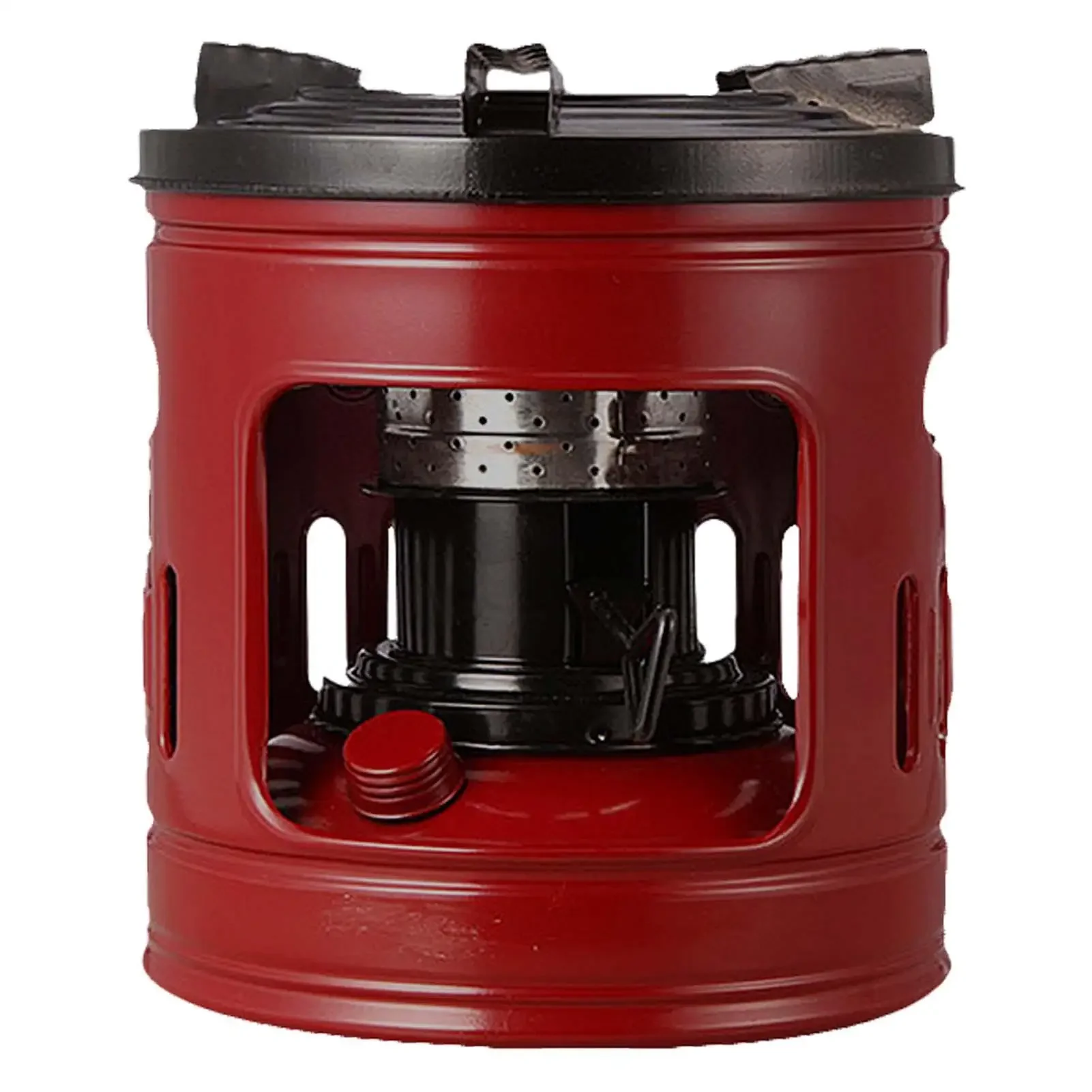 Mini Réchaud à Alcool Portable - Acier - 9,8x5,5x7,6 Cm - Camping