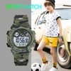 SKMEI 1547 Colorful LED+EL Lights relogio infantil Children's Sport Kids Watches Young And Energetic Dial Design 50M Waterproof 3