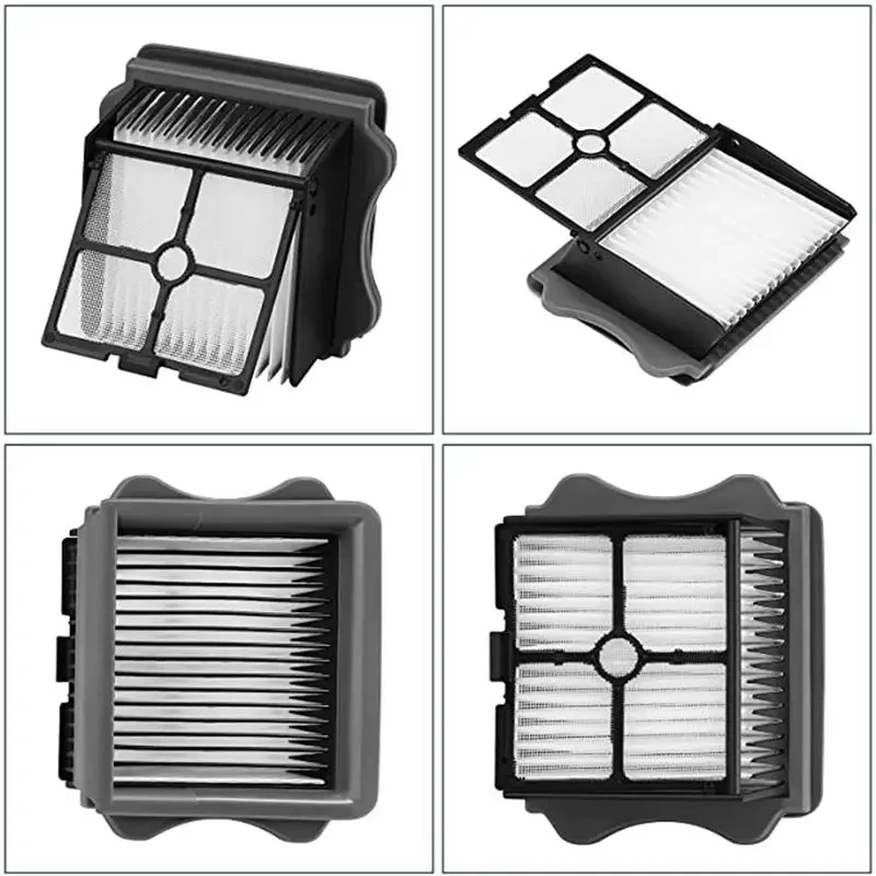 Cordless Floor Washer Replacement Roller Brush and HEPA Filter Accessories