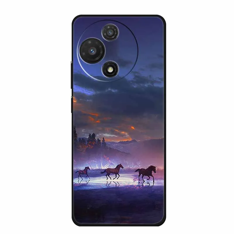 Shockproof Black Silicone TPU Soft Back Cover - Durable Phone Case
