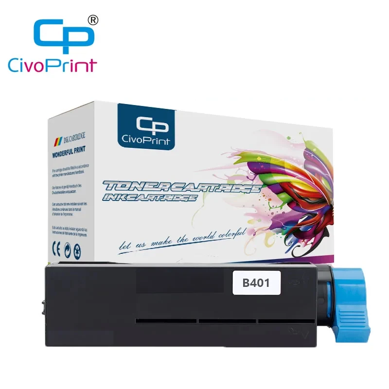 Toner Cartridge Replacement Compatible B401 B441 B451 Toner Cartridge For OKI B401d B401dn MB441 MB450 MB451 MB451dn MB451dnw MB451w Printer 1 PCS