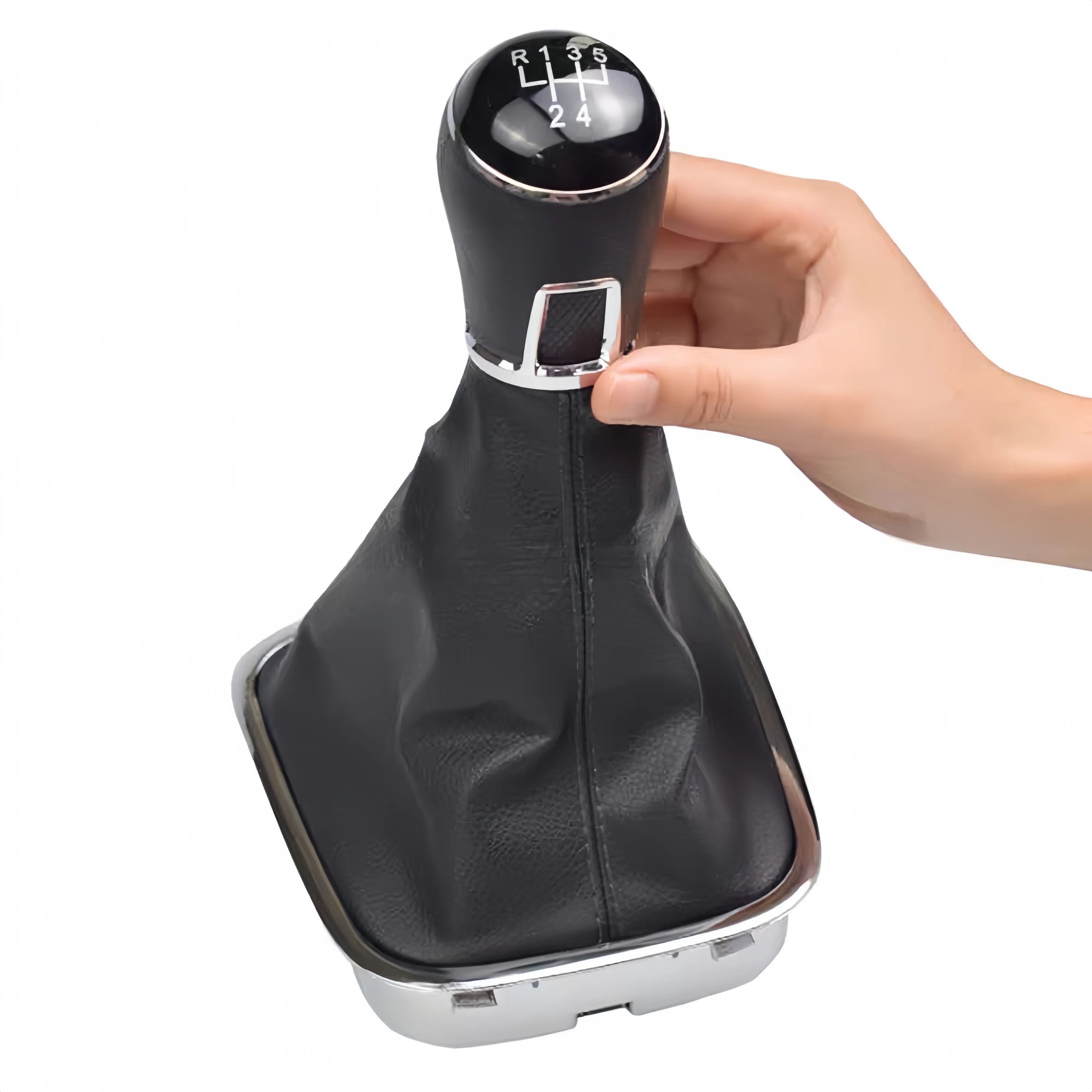For VW Touran 2003-2010 Caddy MK2 2004-2009 Unique Stylish 5/6 Speed Gear Shift Knob Gearstick Gaiter Boot - 34