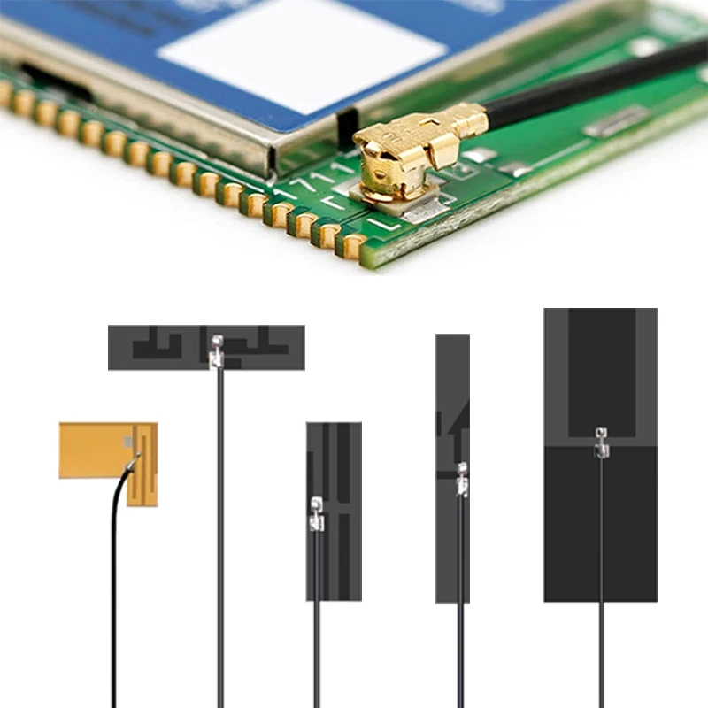 10PCS 2.4G 5.8G Performance 7~12dbi Dual Band Omni FPC PCB Interna Flexible Soft Antenna U.FL 1.13 Cable Built-in Antenna
