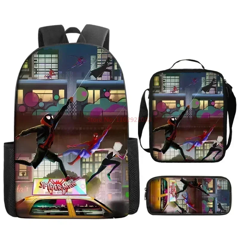 thumbnail image 1 of Mochila Marvel Spider Man 2024 nueva para estudiantes de primaria y secundaria, mochila de dibujos animados de anime de gran capacidad, bolsa para el almuerzo, 1 of 5