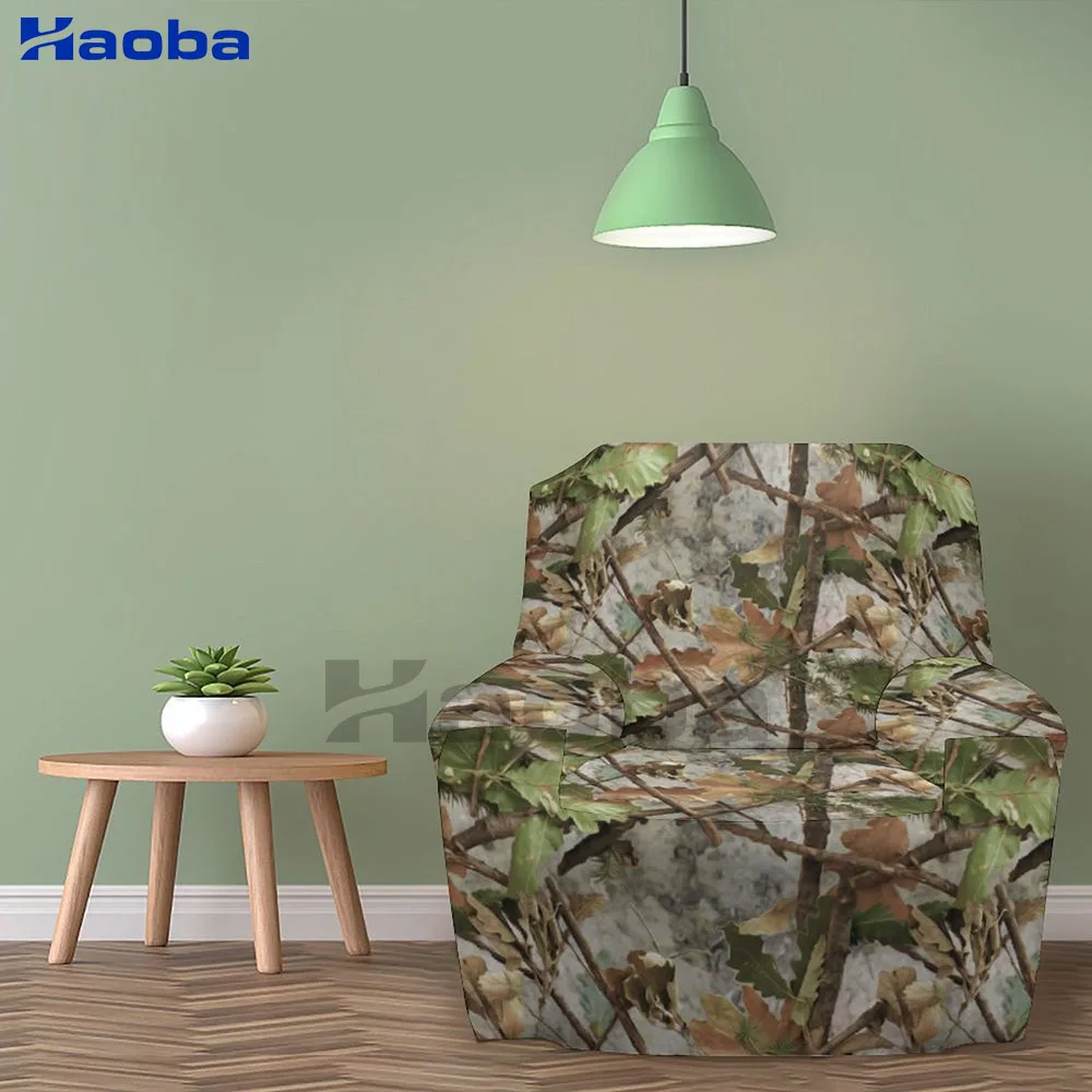 

Охотничий камуфляж Conifer, чехлы для кушетки, чехлы для стульев/диванов, стрейч, с принтом, искусственная кожа, отдельные наволочки для кушетки