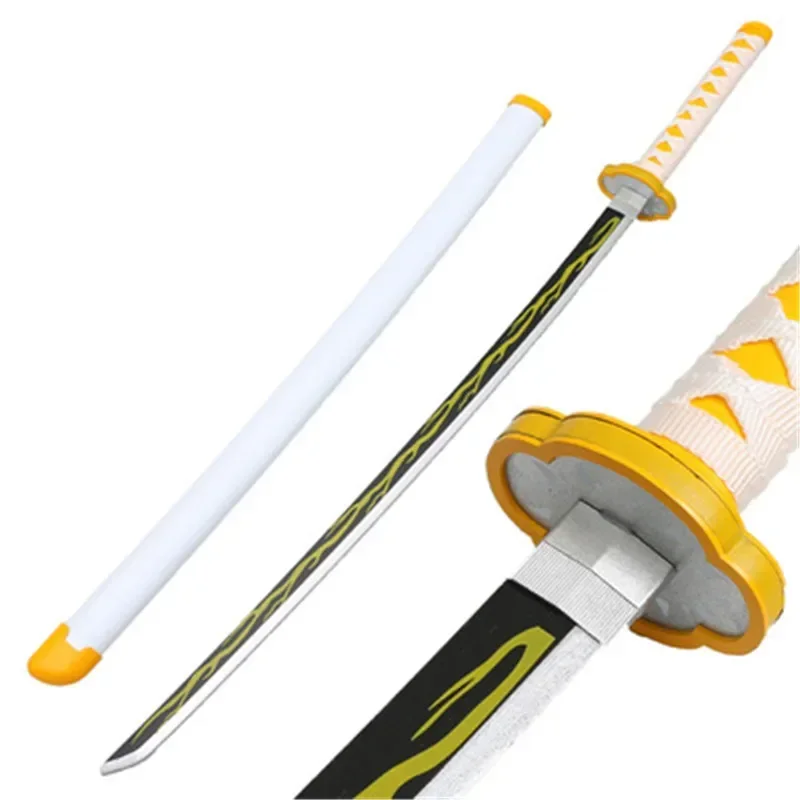 Cosplay Demon Slayer Satoman Tanjiro Sword Weapon 41inch Anime Kimetsu no Yaiba Wood 104cm Katana Prop Model 4