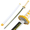 Cosplay Demon Slayer Satoman Tanjiro Sword Weapon 41inch Anime Kimetsu no Yaiba Wood 104cm Katana Prop Model 4