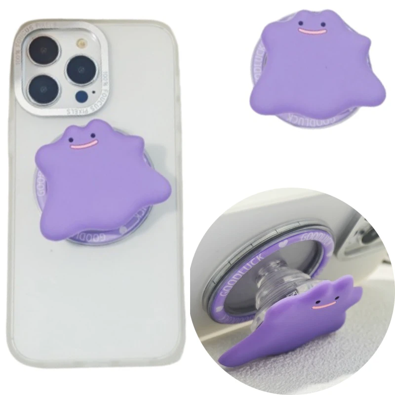 Pokemon Ditto Magnetic Phone Grip Foldable Socket Bracket Grip Tok