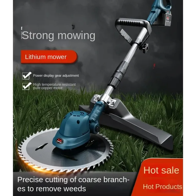 MowerLawn Mower Household Small New Electric Rechargeable Weeder High Power Lithium Battery Agricultural Lawn Mower Artifact 2