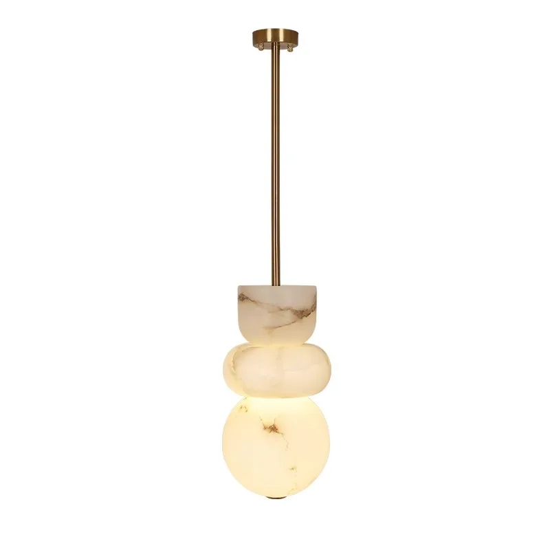 Home Deco Marble Collection LED Hanging Lamps Ceiling Chandelier Lighting Lustre Suspension Luminaire Lampen for Dinning Room