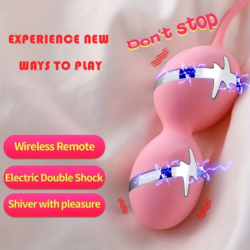 Wireless Remote Electric Shock Vibrating Egg Multi-Frequency Adjustable Sex Toys For Women Vaginal Tight Exercise Panty Vibrator