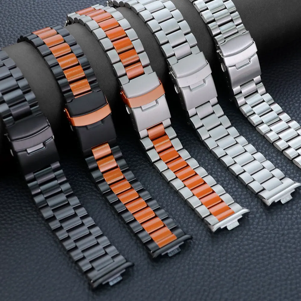 Premium Stainless Steel Smartwatch Band - Elegant Metal Bracelet Strap