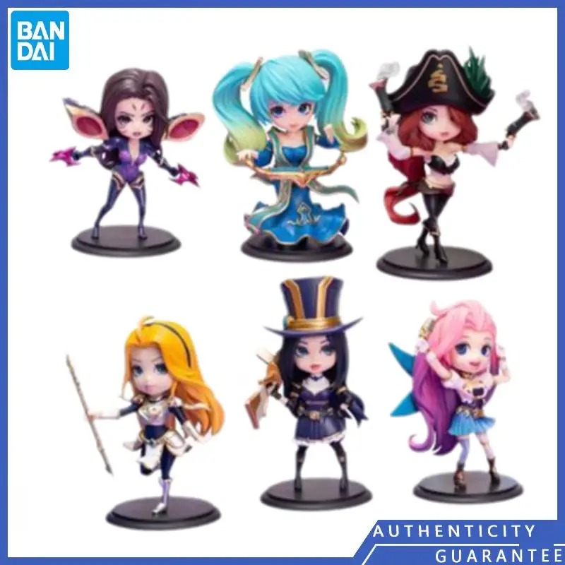 

[В наличии] Bandai League of Legends Lol Cals Pop Card Miss Fortune Luxanna Crownguard Q версия мини милые модели игрушек