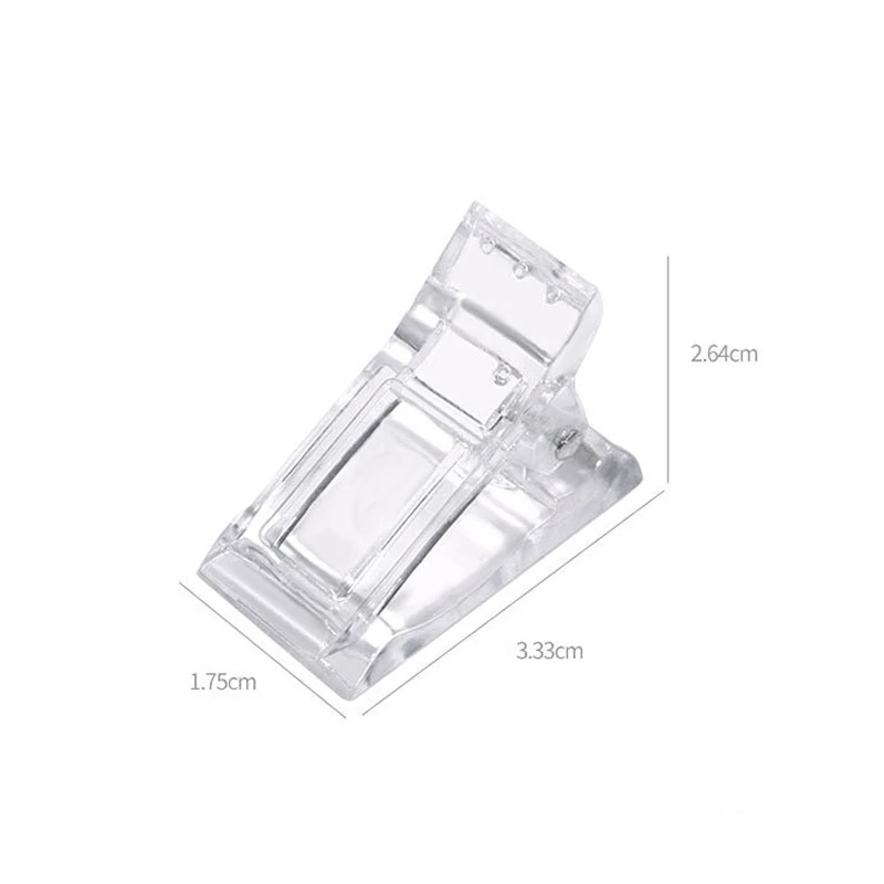 Fake Nails Acrylic Nail Clip Transparent Gel Quick Building Nail Tips Fingernail Extension UV Clamps Manicuring