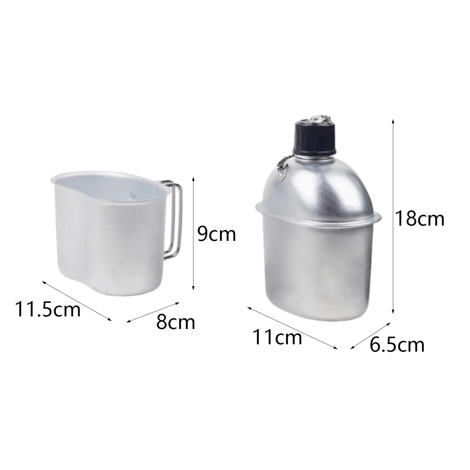 Outside Canteen Cookware Set with Foldable Handle for Barbecue Picnic Travel Outside Canteen Cookware Set with Foldable Handle for Barbecue Picnic Travel