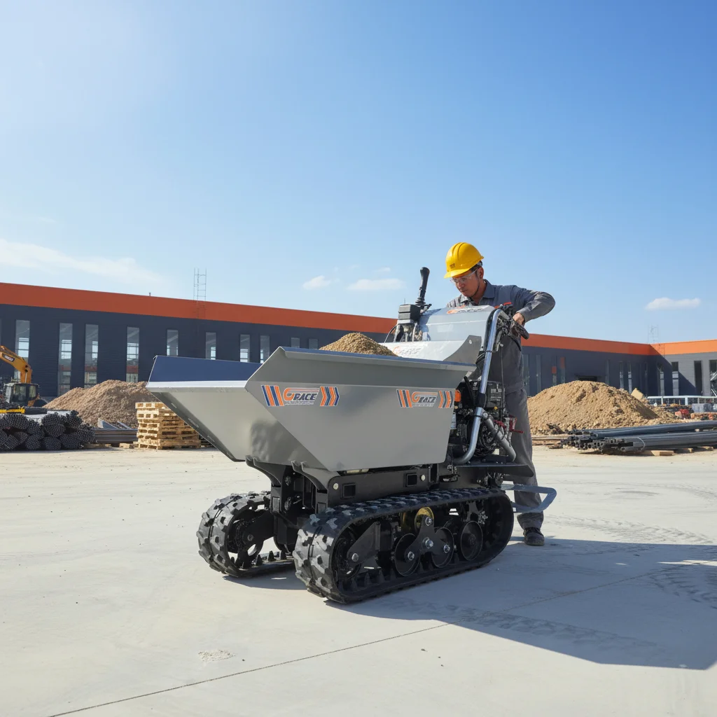 Mini-Raupendumper EPA EURO5 mit Hydraulischer Kippfunktion für Garten, Landwirtschaft und Bau - Schnelle Lieferung