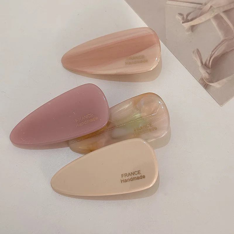 

Korea Style Summer Small Hairpin Bang Clip Candy Color Pink Beige Side Broken Hair Clip Front Duck Mouth BB Clip Hair Jewelry